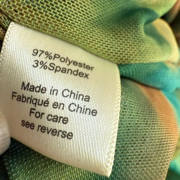 NWT Ronny Kobo Bruno Skirt Acid Tie Dye Size Large Ruched Mesh Maxi Bodycon - Picture 9 of 9